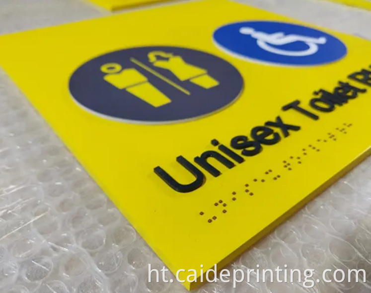 siy koutim bray braille custom signs